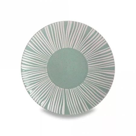Тарелка мелкая 20,5см фарфор Solaris серо-зеленая в крапинку Линии десертная MW602-AX0315 (24)