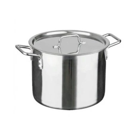 Котел 25л нерж.сталь ОБЩЕПИТ высокий d35см, h30см капс.дно ТРС КТ-ОБ-25КВ (1)