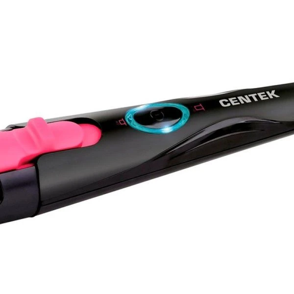 Стайлер 35Вт Centek CT-2076 черн/розов диаметр40 мм, фиксатор, 200 C, LED, керам. покрытие (24)
