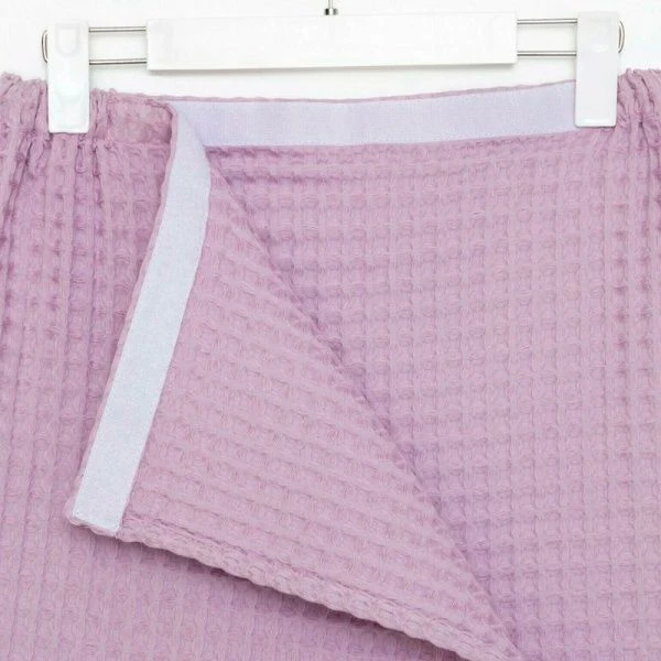 Полотенце банное (парео) 80*145см вафельное Boho сиреневый 100% хлопок, 290г/м2 6243529