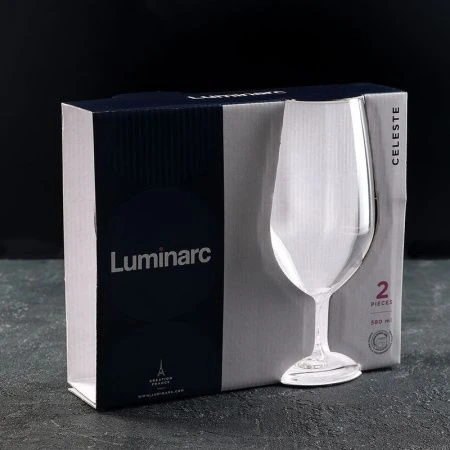 Бокалы для пива набор 2шт 580мл стекло СЕЛЕСТ Р3249 (3)