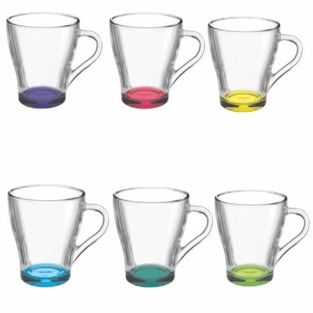 Кружка 280мл стекло Грация ЛАК МИКС (20)