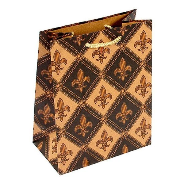 Пакет крафт 18*23*10см  Флёр-де-лис (12/240)