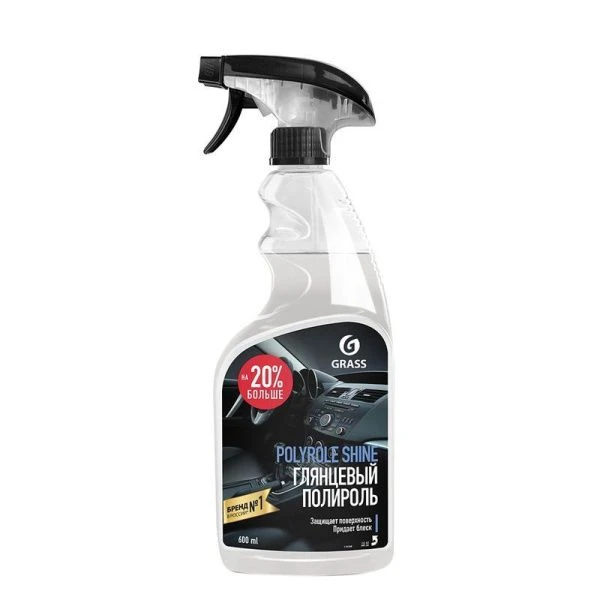 Полироль для кожи, резины, пластика 600мл Polyrole Shine (15/6)