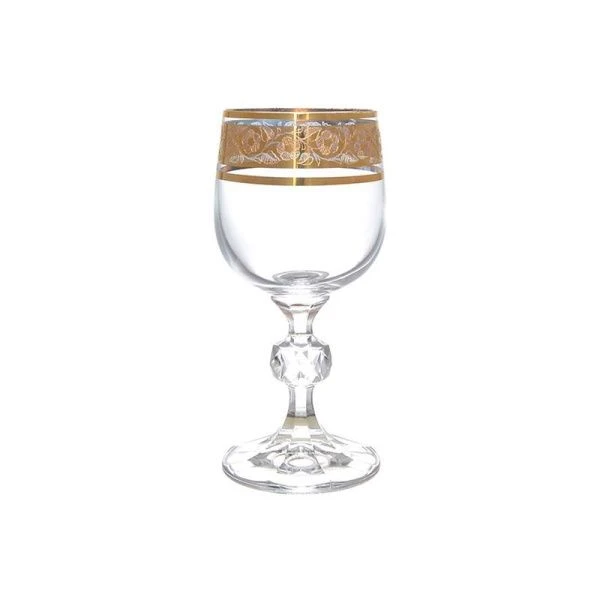 Бокалы для вина набор 6шт 190мл стекло КЛАУДИЯ/СТЕРНА золото 43250 (8) 09791