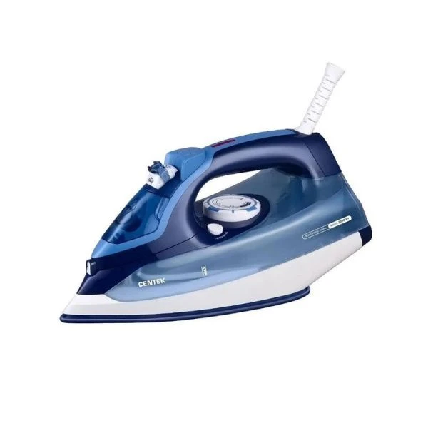 Утюг пластик Centek CT-2320 синий 2200Вт керам.подошва, капля-стоп, самоочистка (6)