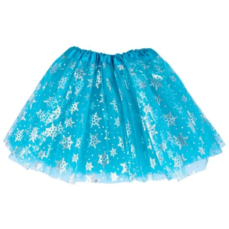 Юбка карнавальная h32см d50см текстиль голубая R12-1083С/JC-16955 (120)