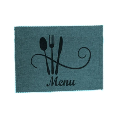 Салфетка сервировочная 44*29см ПВХ MENU синяя JC-15487 (300)