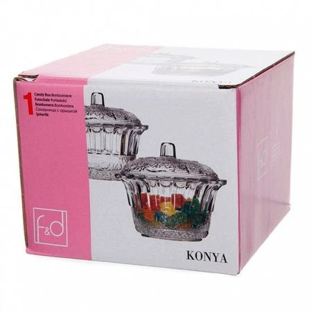 Сахарница 120мл стекло КОНИЯ (12)