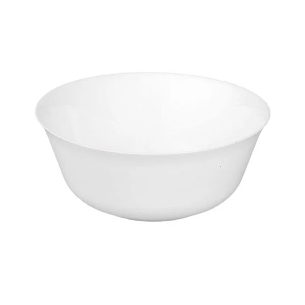 Салатник 24см стекло ДИРЕКТОР БЕЛЫЙ (6)