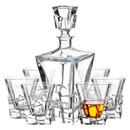 Набор для виски 7пр (графин 620мл, 6 стаканов 250мл) стекло JC-16178 (4)
