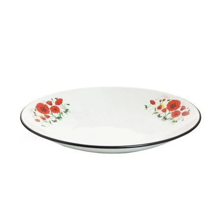 Блюдо 3л эмаль КРАСНЫЕ МАКИ (12)