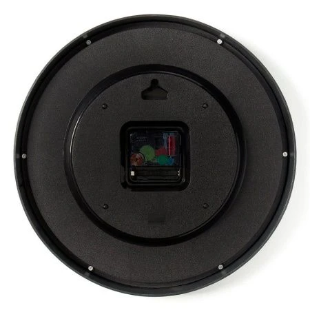 Часы настенные 30см пластик РУБИН Карта серебряный (10)