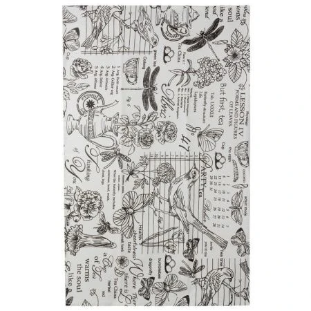 Полотенце кухонное 45*70см рогожка ВЕРСАЛЬ БЕЛЫЙ с каймой LeSonnet арт. 4 ВЫВОД