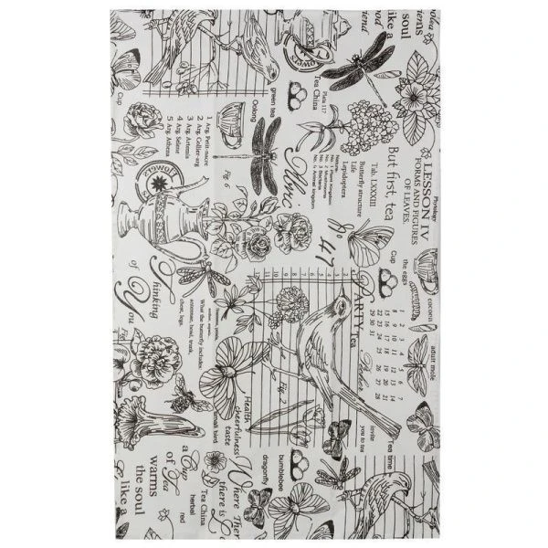 Полотенце кухонное 45*70см рогожка ВЕРСАЛЬ БЕЛЫЙ с каймой LeSonnet арт. 4 ВЫВОД