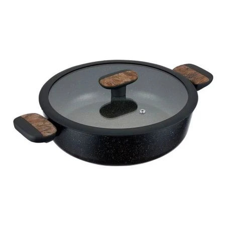 Сотейник 3,3л алюминий АП Albero со стекл.крышкой 26см с двумя ручками индукция (6)