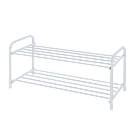 Полка для обуви 2 секции 360*330*800мм металл КОМФОРТ низкая серая матовая ЭТК2 (1)