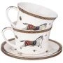 Чайный набор 12пр фарфор ЛОШАДЬ на 6 персон 250мл (8)