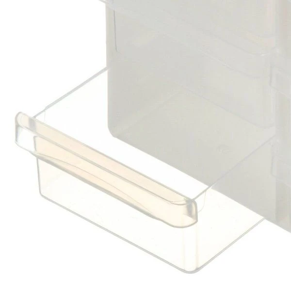 Органайзер для мелочей 190*160*202мм пластик белый/прозрачный (8)