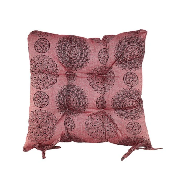 Сидушка на стул (табурет) 40*40(+-5 см) лён ТАРЕЛОЧКИ БОРДО с завязками LeSonnet арт. 16 ВЫВОД Сидушка на стул (табурет) 40*40(+-5 см) лён ТАРЕЛОЧКИ БОРДО с завязками LeSonnet арт. 16 ВЫВОД