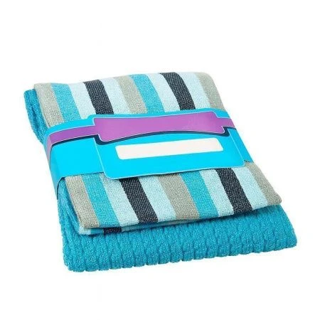 Набор полотенец 100%хлопок 2пр 38*64см микс 4294022