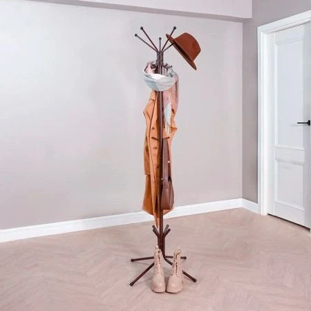 Вешалка напольная 5 крючков МегаЛуч коричневая (1)