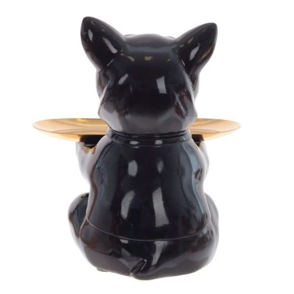 Подставка для мелочей Собака с подносом 17,5*17*20см металл (8)