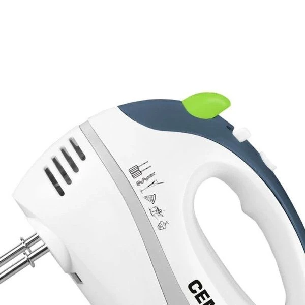 Миксер нерж.сталь/пластик Centek CT-1104 белый/стальной 280Вт, 5 скоростей, взбивание/замешивание (6