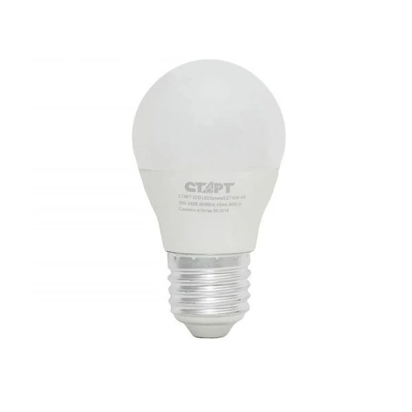 Лампа светодиодная стекло СТАРТ LEDSphere 10W-E27 (холодный белый свет) (10/100)