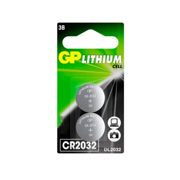 Батарейки набор 2шт. GP литиевые CR2032-2CRU2 (20/720)