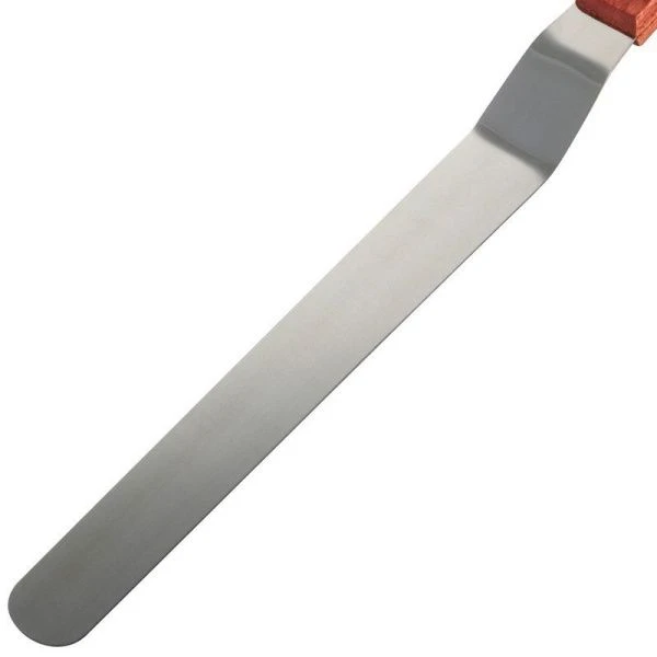 Шпатель для крема 25см нерж.сталь с деревянной ручкой