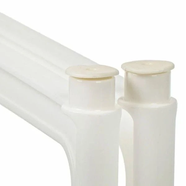 Подставка раздвижная 31*19,5*17см пластик ЛОФТ белая на пластиковых ножках (10)