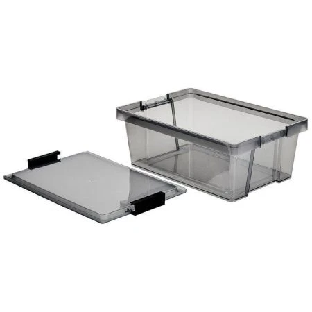 Контейнер для хранения 14л пластик ХЕНДИ черный прозрачный (16)