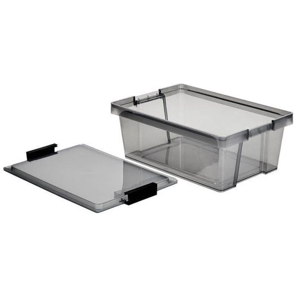 Контейнер для хранения 14л пластик ХЕНДИ черный прозрачный (16)