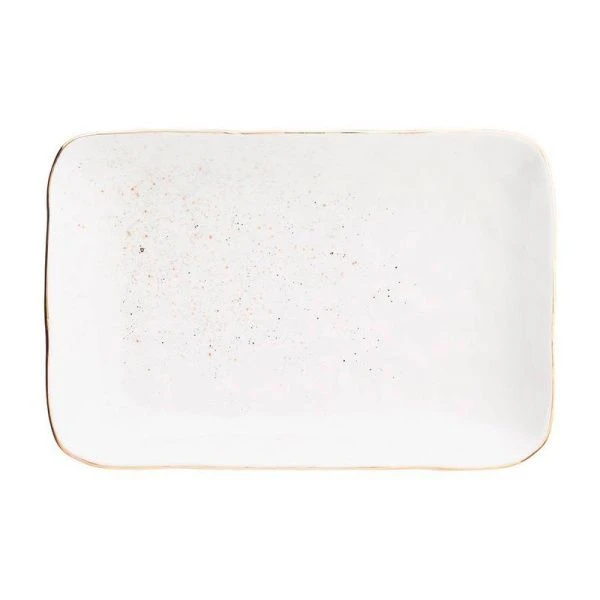 Блюдо 26,5*17,5*3,5см фарфор Gold прямоугольное (18)