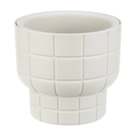 Кашпо 1,9л 180мм пластик КАРЕ со вставкой кремовый (8)