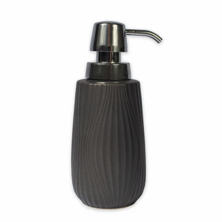 Дозатор для жидкого мыла 250мл 7*7*18см керамика SOUL черный DR-78000 (10)
