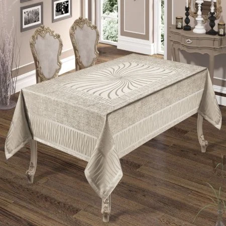 Скатерть 160*220 полиэстер 100% броде жаккард DO&CO GUNES капучино