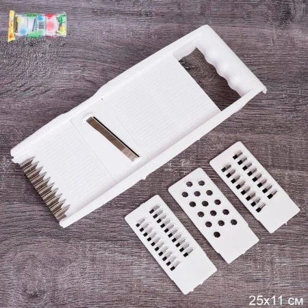 Терка для корейской моркови 4 насадки 25*11см пластик BT-088 (120)