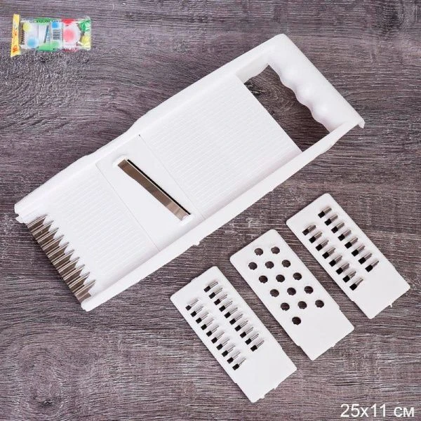 Терка для корейской моркови 4 насадки 25*11см пластик BT-088 (120)