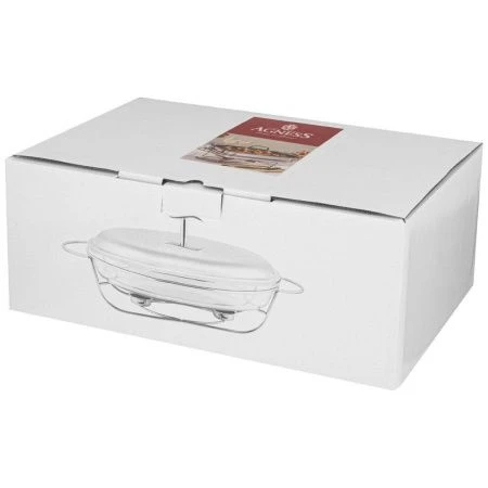 Мармит 2л стекло на мет.подставке, 2 свечи 38,5*21,5*18см (4)