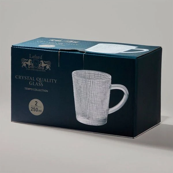 Кружки набор 2пр 250мл стекло TEMPO (24)