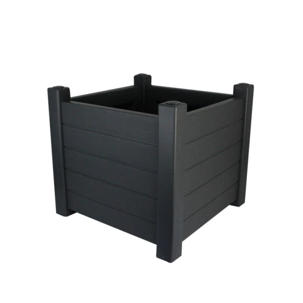Кашпо 53*53*47см пластик ПРОВАНС квадратное антрацит (1) Кашпо 53*53*47см пластик ПРОВАНС квадратное антрацит (1)