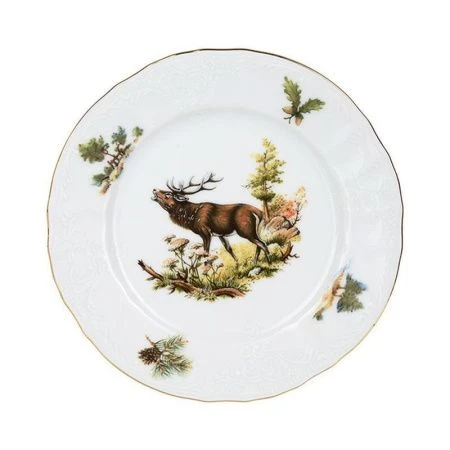 Тарелка мелкая 17см фарфор ОХОТА Бернадотт десертная