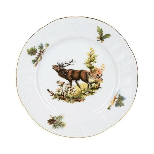 Тарелка мелкая 17см фарфор ОХОТА Бернадотт десертная