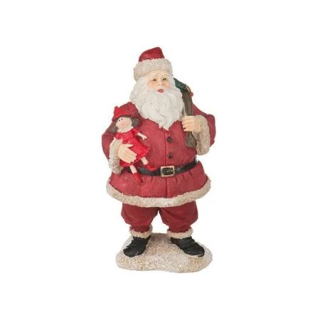 яяяФигурка новогодняя Дед Мороз 10*10*20см 2 вида (18)
