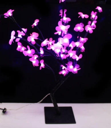 Дерево светодиодное Сакура h=40см JC-1621 (5цветов) (50)