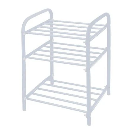 Полка для обуви 3 секции 500*330*450мм металл КОМФОРТ узкая серая матовая ЭТК1 (1) 187250002