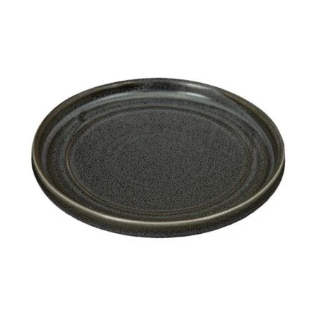 Тарелка мелкая 18см фарфор URBANO серый с бортами десертная [10984cem] (6)