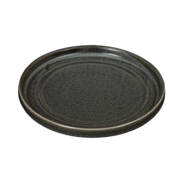 Тарелка мелкая 18см фарфор URBANO серый с бортами десертная [10984cem] (6)